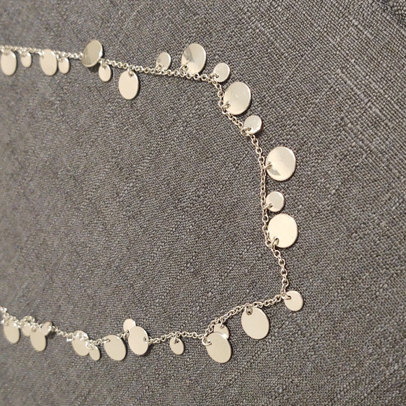 Lia Sophia long silver party necklace - Picture 2 of 3